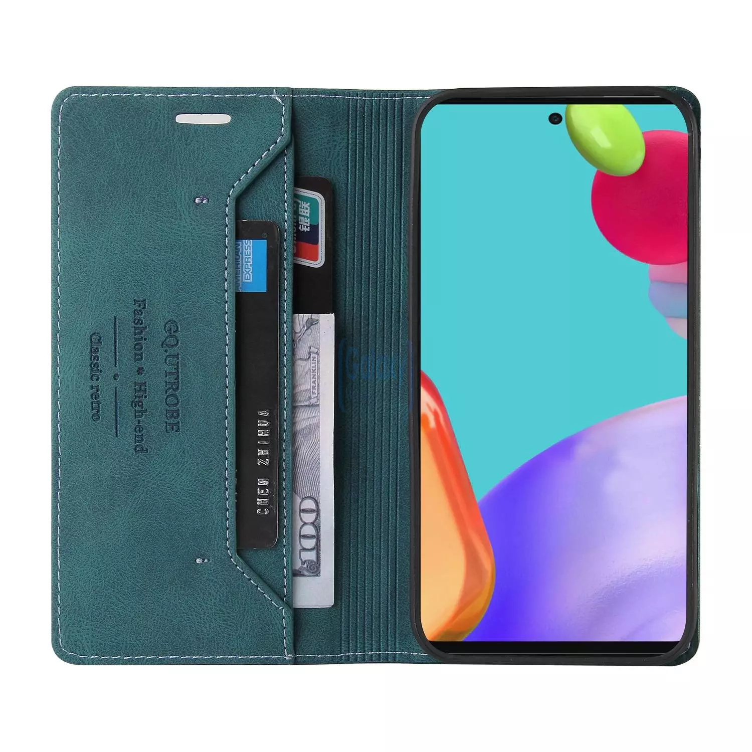 Чехол книжка для Samsung Galaxy A52 / A52s Anomaly Wallet Case Green (Зеленый)
