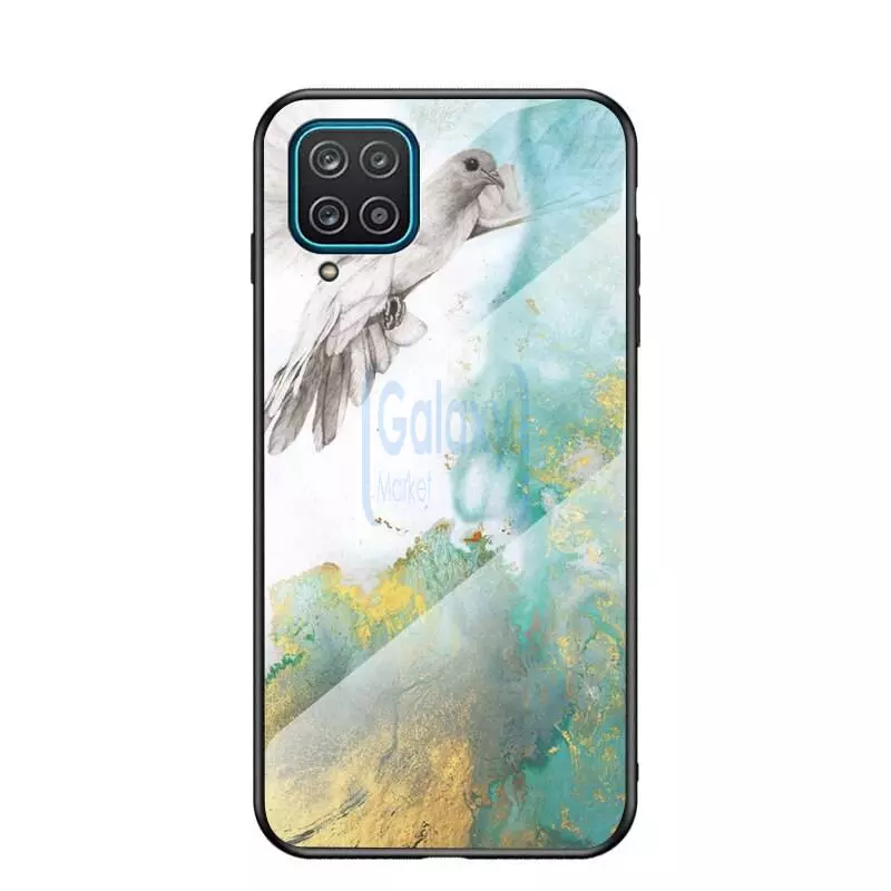 Чехол бампер для Samsung Galaxy M22 Anomaly Cosmo Flying pigeon (Летящий голубь)