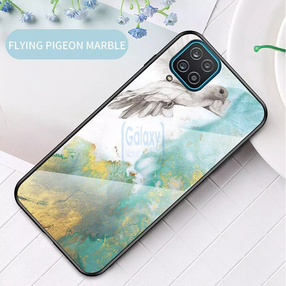 Чехол бампер для Samsung Galaxy M62 Anomaly Cosmo Flying pigeon (Летящий голубь)