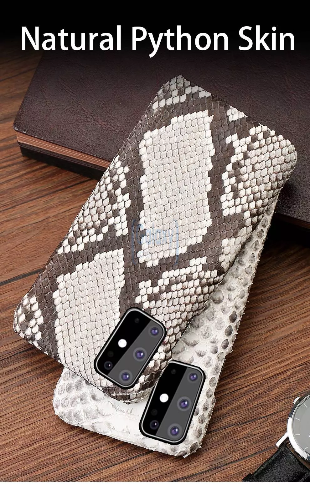 Шкіряний чохол бампер Anomaly Python Plate для Samsung Galaxy A53 5G Black (Чорний) Шкіряний чохол бампер Anomaly Python Plate для Samsung Galaxy A53 5G Black (Чорний)