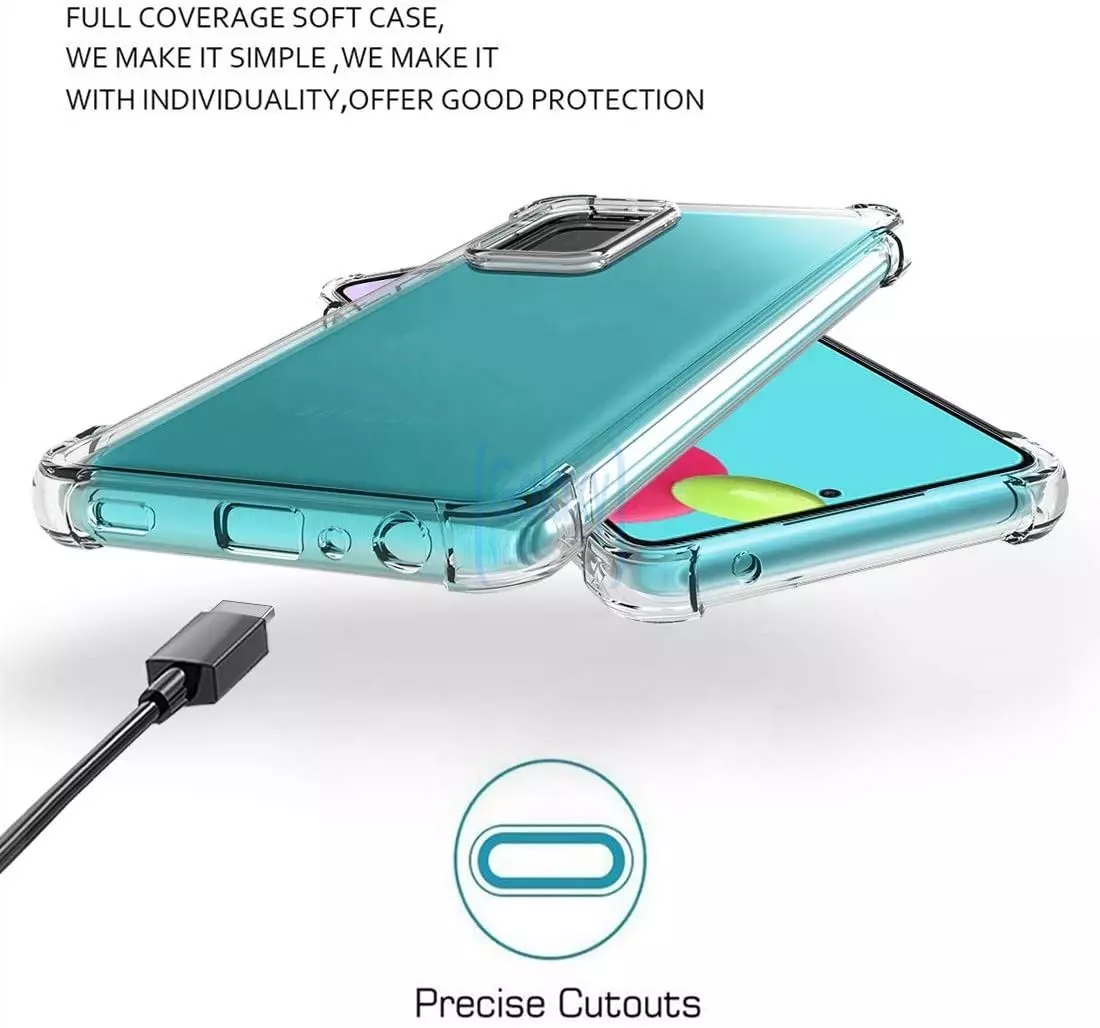 Противоударный чехол бампер для Samsung Galaxy A53 5G Anomaly Rugged Crystall Transparent (Прозрачный)