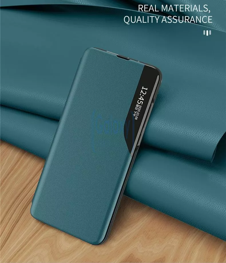 Чехол книжка для Samsung Galaxy M62 Anomaly Smart View Flip Blue (Синий)