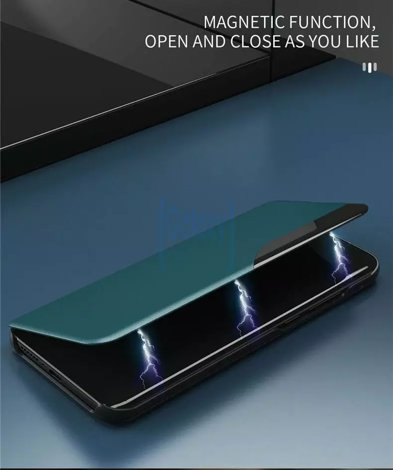 Чехол книжка для Samsung Galaxy M62 Anomaly Smart View Flip Purple (Фиолетовый)
