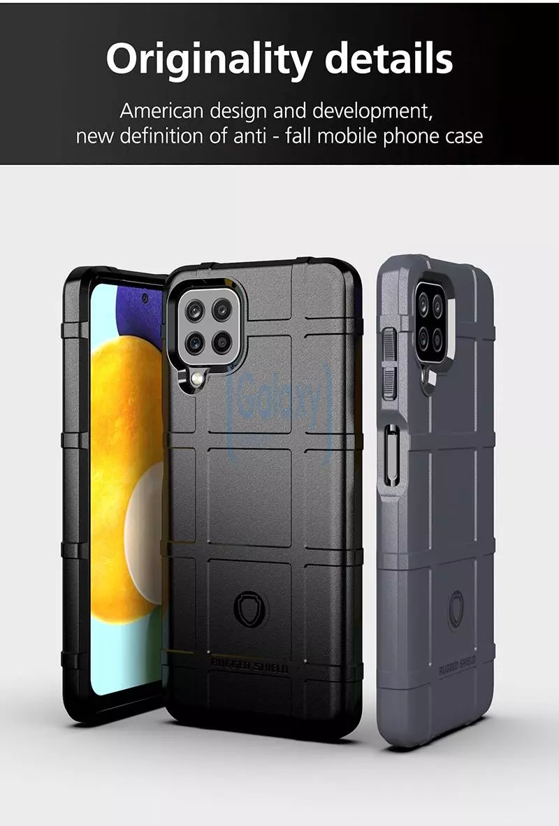 Чехол бампер для Samsung Galaxy M22 Anomaly Rugged Shield Blue (Синий)