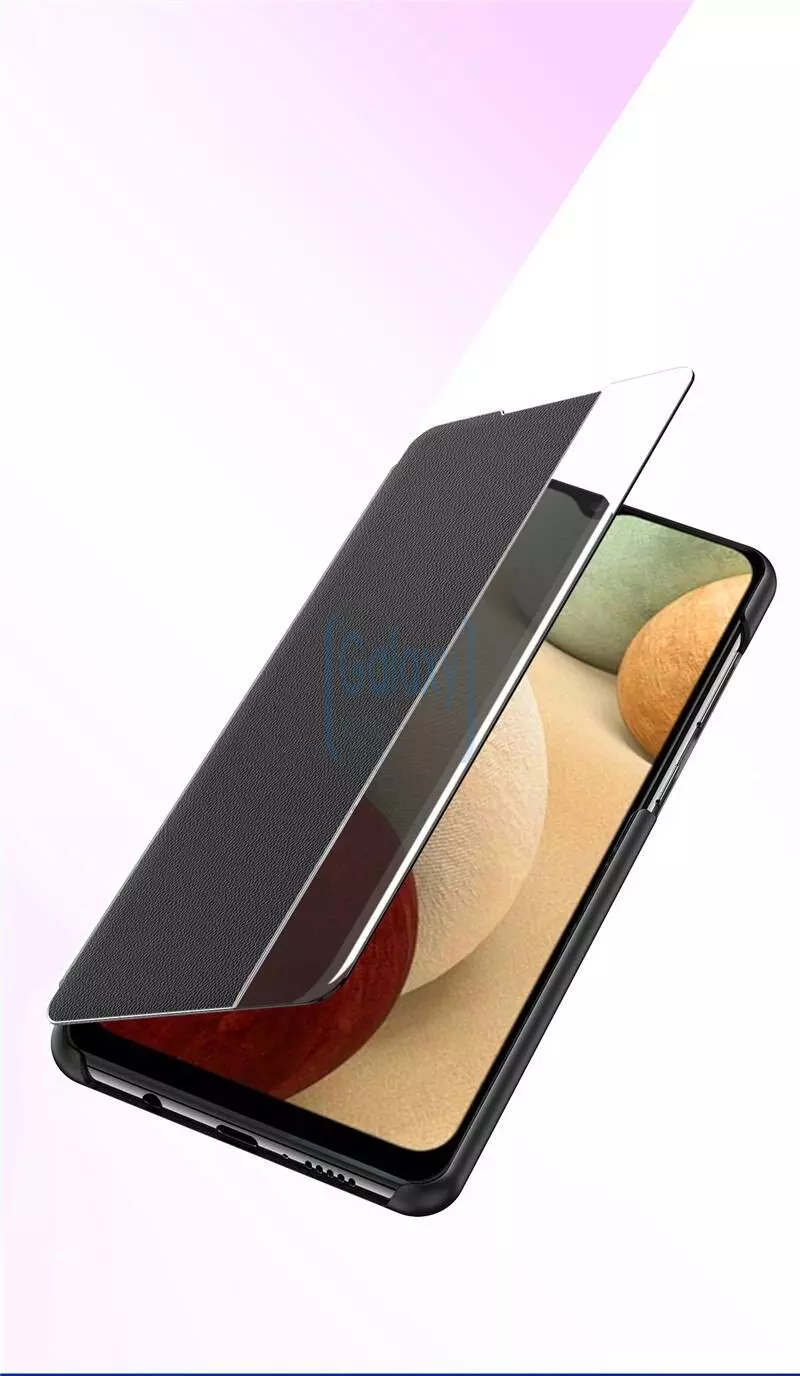 Чехол книжка для Samsung Galaxy M22 Anomaly Smart Window Gold (Золотой)
