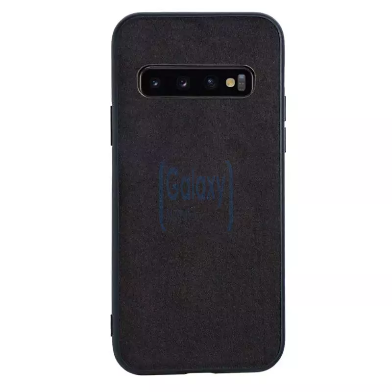 Чехол бампер для Samsung Galaxy S10e Anomaly Alcantara Black (Черный)