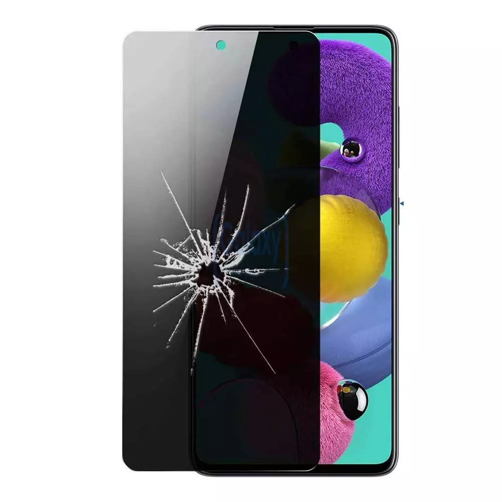 Защитное стекло для Samsung Galaxy A72 Anomaly Anti-Spy Tempered Glass Black (Черный)