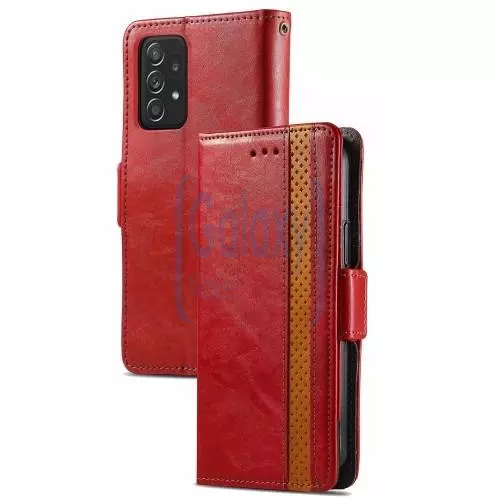 Чехол книжка для Samsung Galaxy A32 Anomaly Business Wallet Red (Красный)
