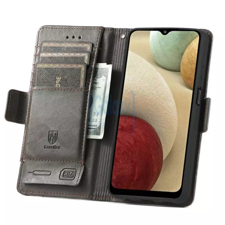 Чохол книжка для Samsung Galaxy M12 Anomaly Business Wallet Brown (Коричневий)