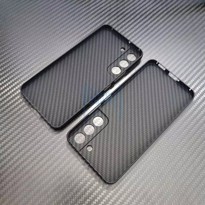 Преміальний чохол бампер для Samsung Galaxy S22 Plus Anomaly Carbon Plaid (Закритий модуль камери) Black (Чорний)