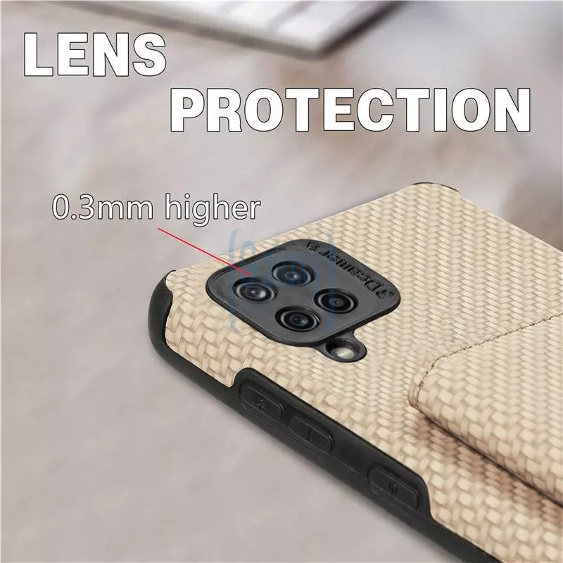 Чохол бампер Anomaly Card Holder для Samsung Galaxy M22 Khaki (Хакі)