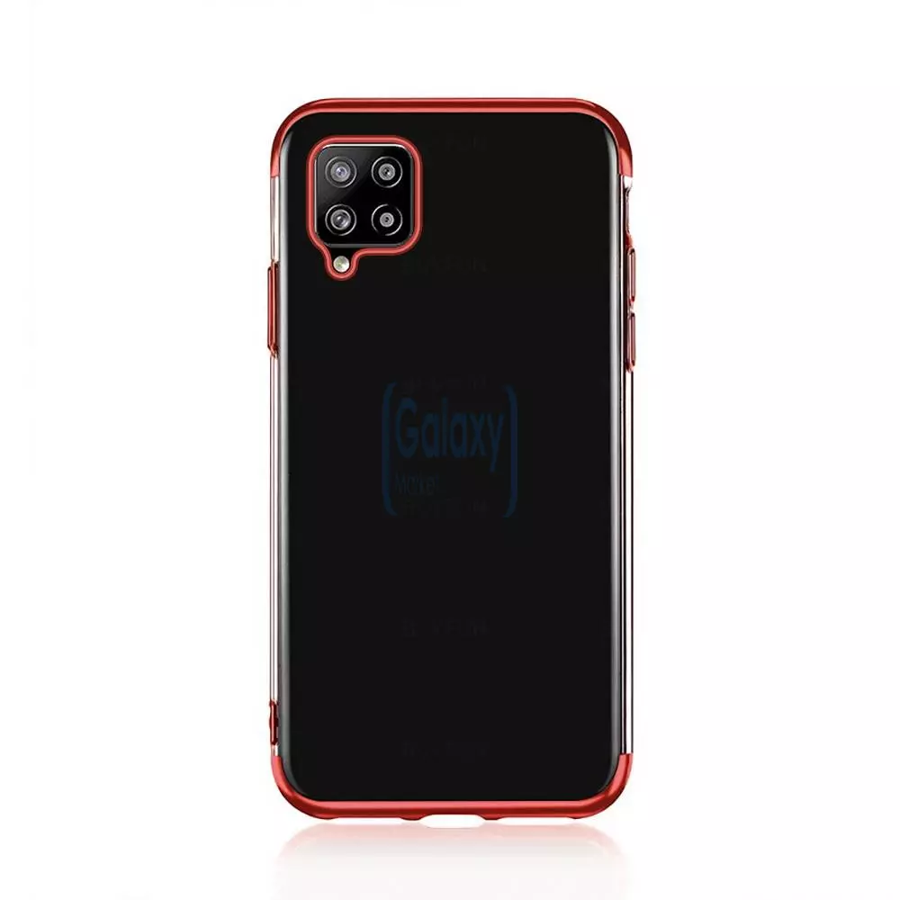 Чехол бампер для Samsung Galaxy A12 Anomaly Color Plating Red (Красный)