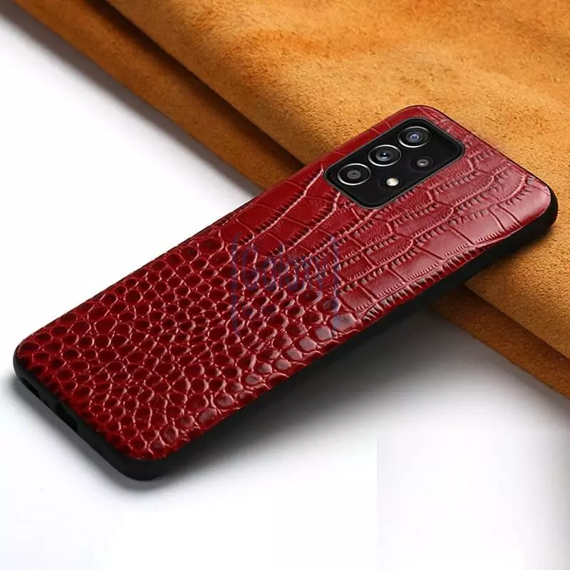 Чехол бампер для Samsung Galaxy A12 Anomaly Crocodile Style Red (Красный)
