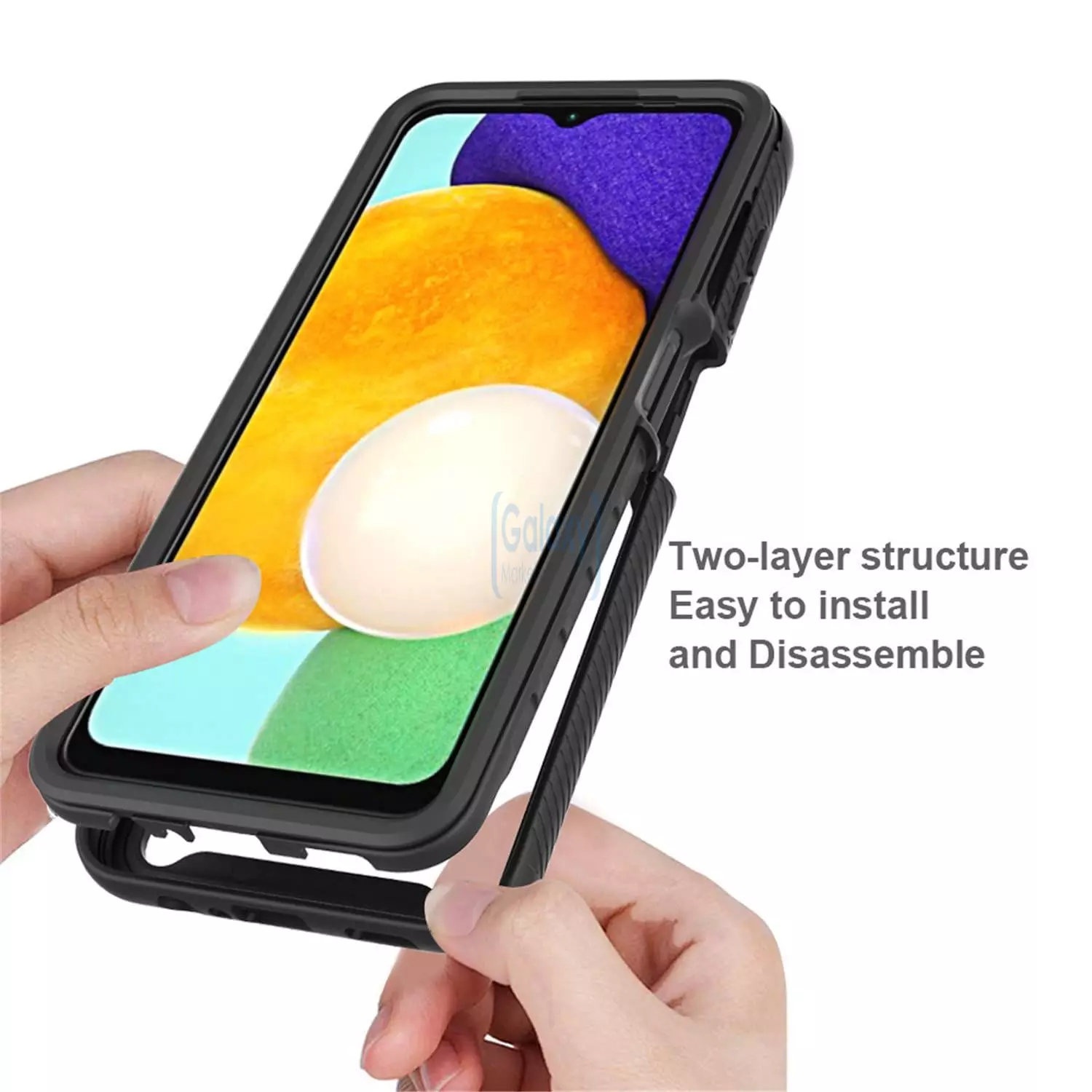 Протиударний чохол бампер для Samsung Galaxy A04s Anomaly Hybrid 360 Black (Чорний)