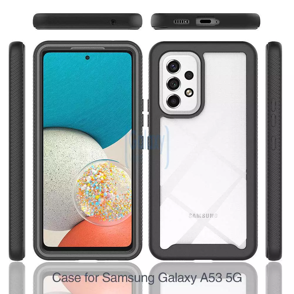 Противоударный чехол бампер для Samsung Galaxy A53 5G Anomaly Hybrid 360 Black (Черный)