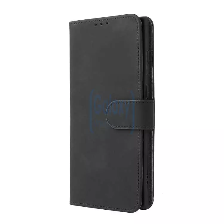 Чехол книжка для Samsung Galaxy S22 Ultra Anomaly Leather Book Black (Черный)