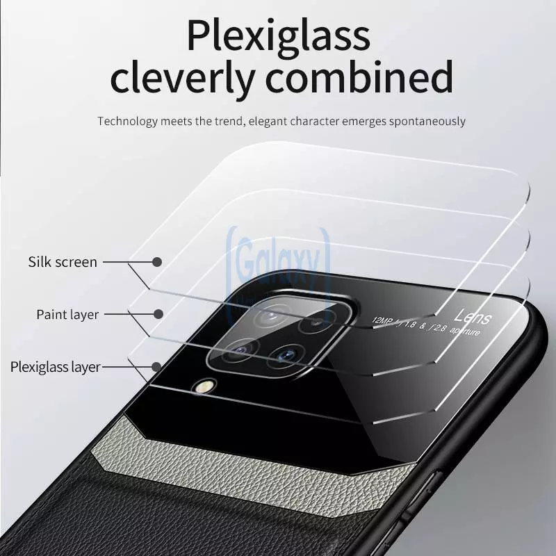 Чехол бампер для Samsung Galaxy A22 5G Anomaly Plexiglass Black (Черный)