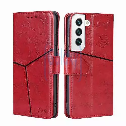 Премиальный чехол книжка для Samsung Galaxy S22 Anomaly K&#039;try Premium Red (Красный)