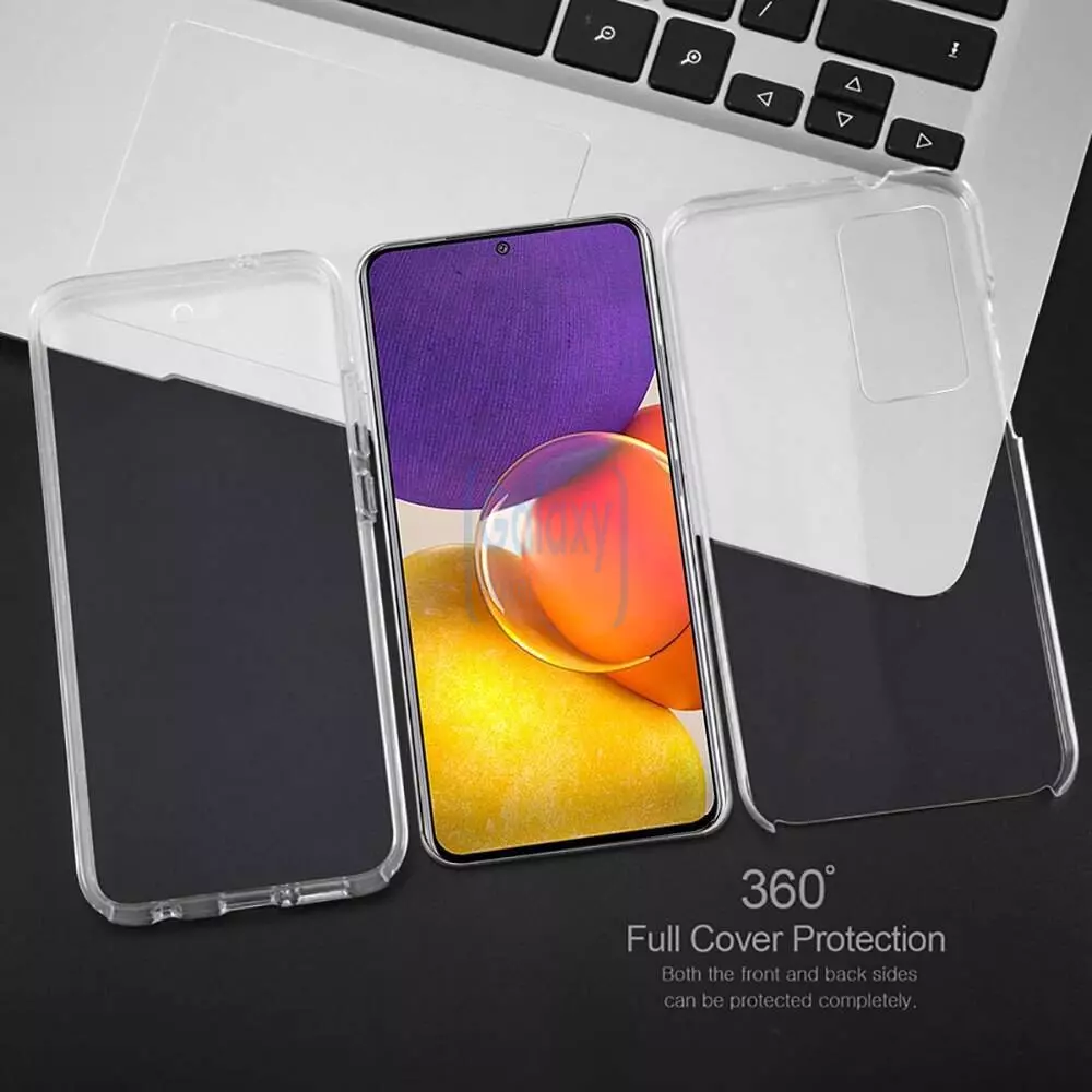 Чехол бампер для Samsung Galaxy A52 Anomaly Silicone 360 Transparent (Прозрачный)