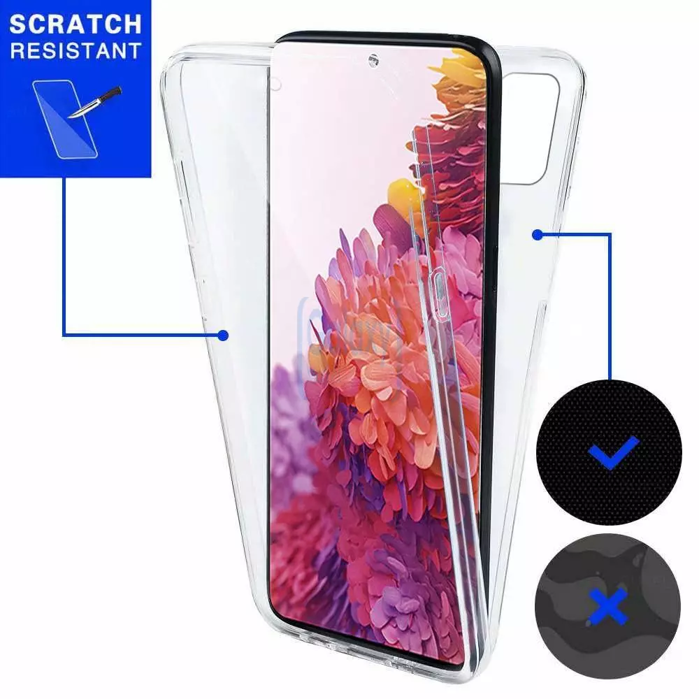 Чехол бампер для Samsung Galaxy S20 FE Anomaly Silicone 360 Transparent (Прозрачный)