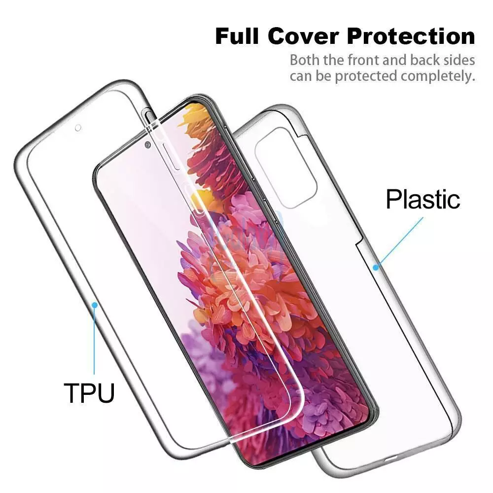 Чехол бампер для Samsung Galaxy S20 FE Anomaly Silicone 360 Transparent (Прозрачный)
