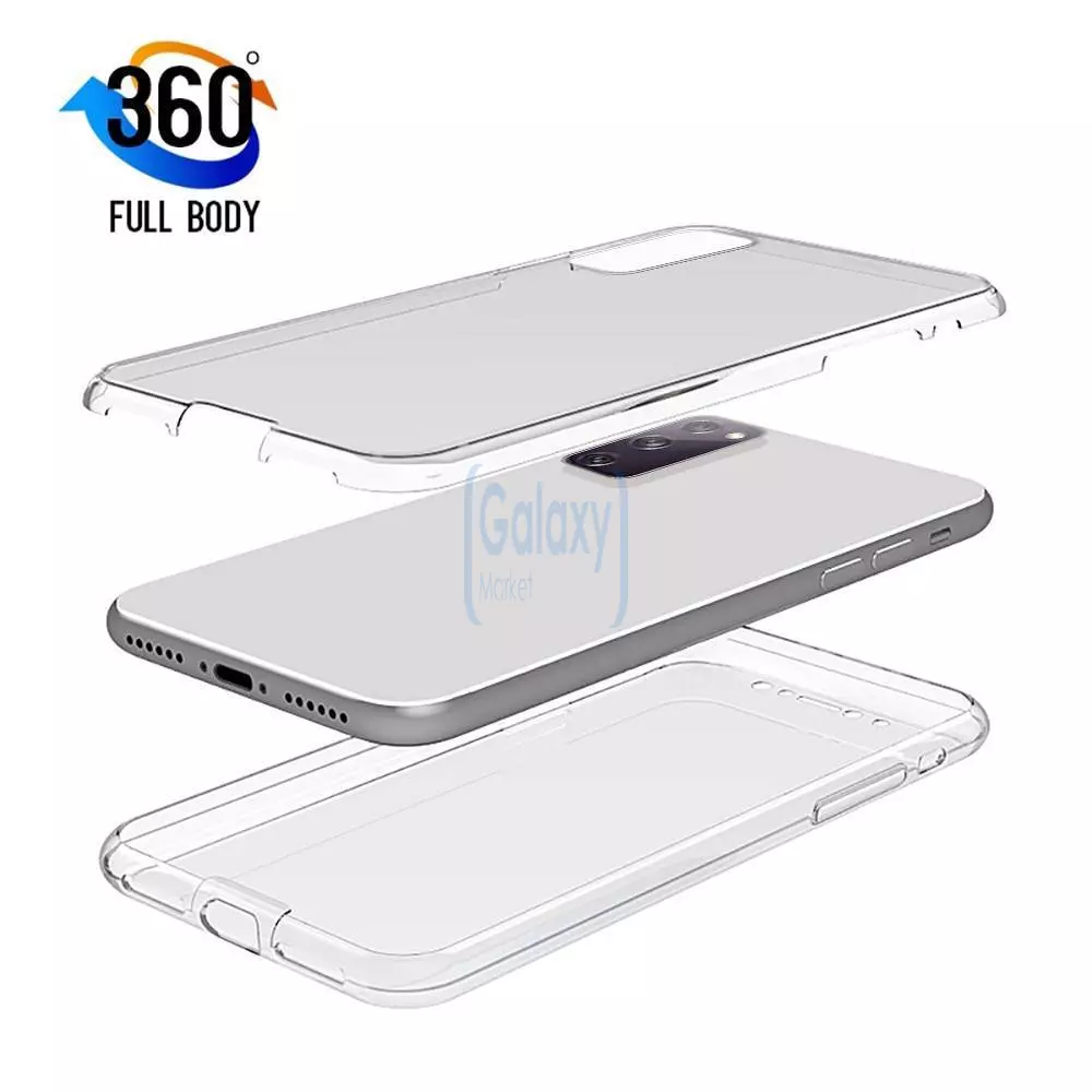 Чехол бампер для Samsung Galaxy S20 FE Anomaly Silicone 360 Transparent (Прозрачный)