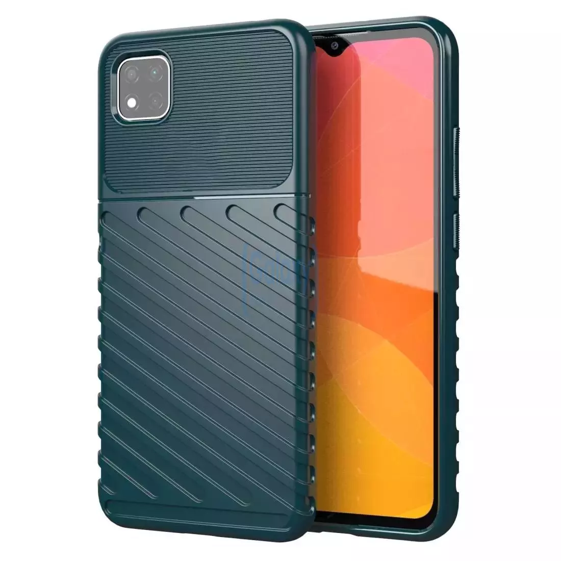 Противоударный чехол бампер для Samsung Galaxy M42 5G Anomaly Thunder Green (Зеленый)