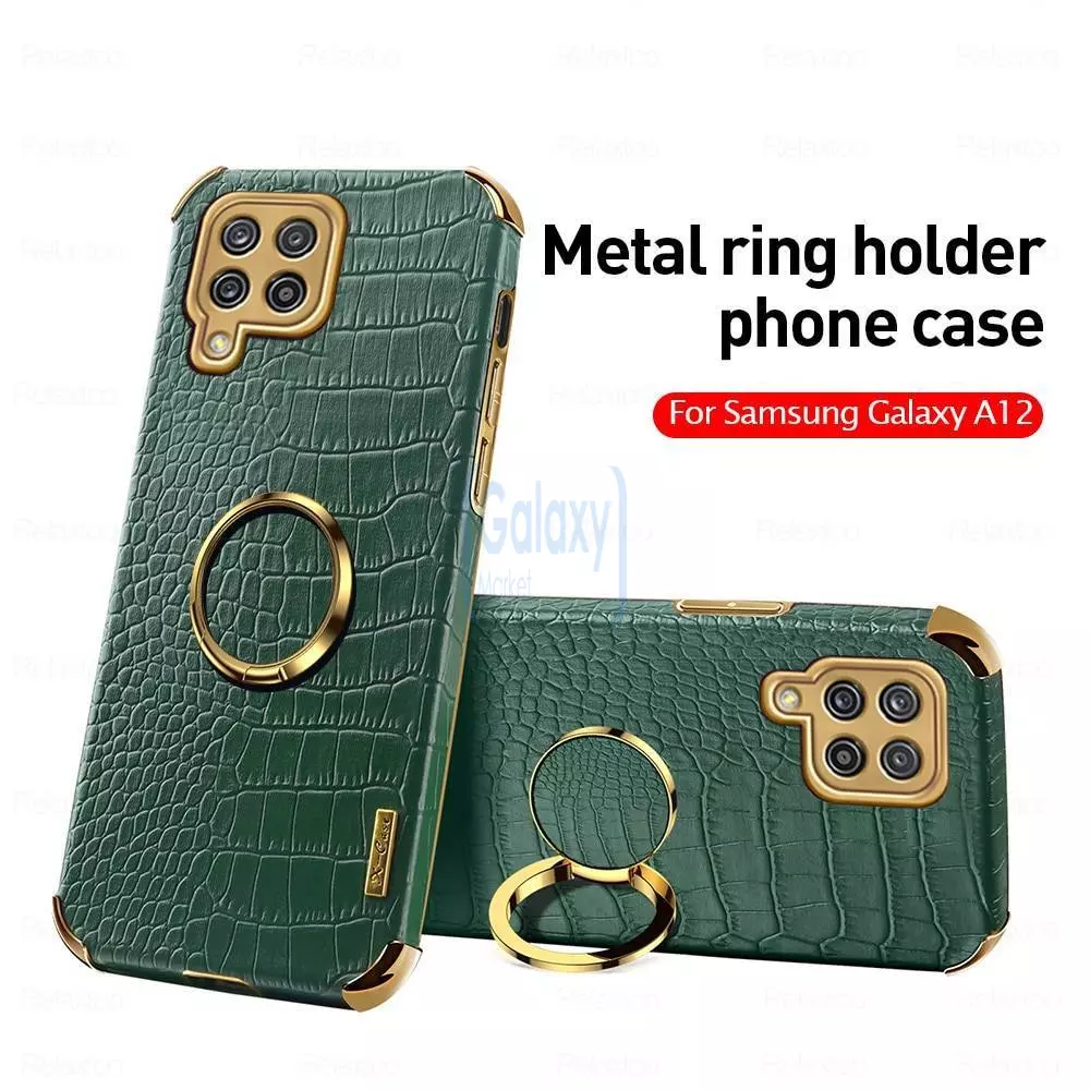 Чехол бампер для Samsung Galaxy M22 Anomaly X-Case с кольцом-держателем Green (Зеленый)