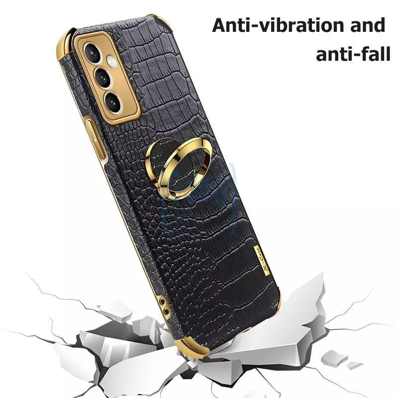Чехол бампер для Samsung Galaxy Note 20 Ultra Anomaly X-Case с кольцом-держателем Black (Черный)