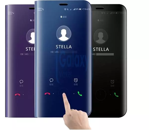 Інтерактивна чохол книжка для Samsung Galaxy M04 Anomaly Clear View Purple (Пурпурний)