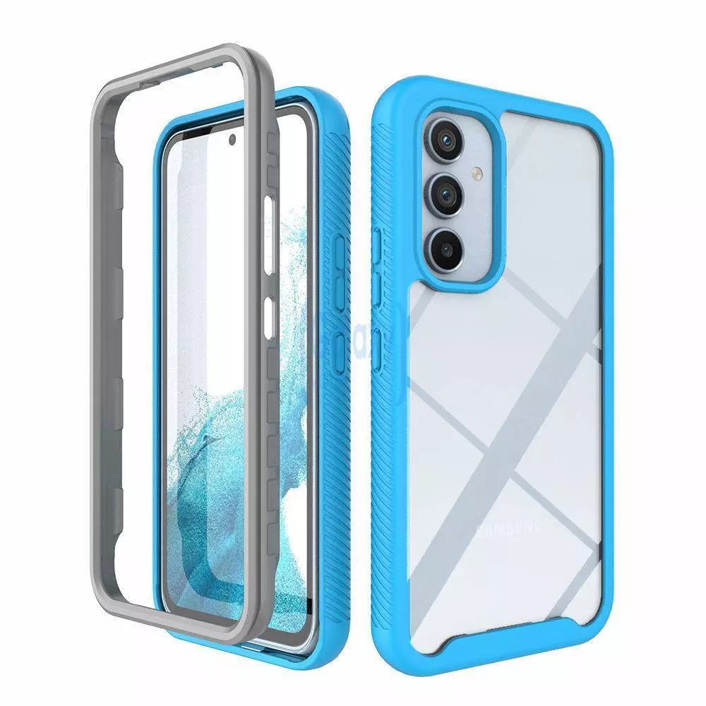 Протиударний чохол бампер для Samsung Galaxy S23 Ultra Anomaly Hybrid 360 Sky Blue / Grey (Небесно Синій / Сірий)