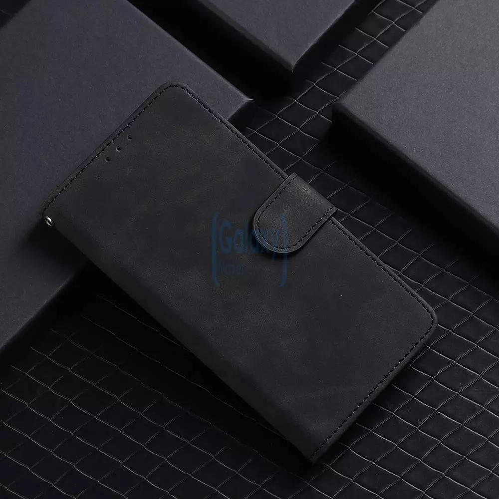 Чехол книжка для Samsung Galaxy A22 Anomaly Leather Book Black (Черный)