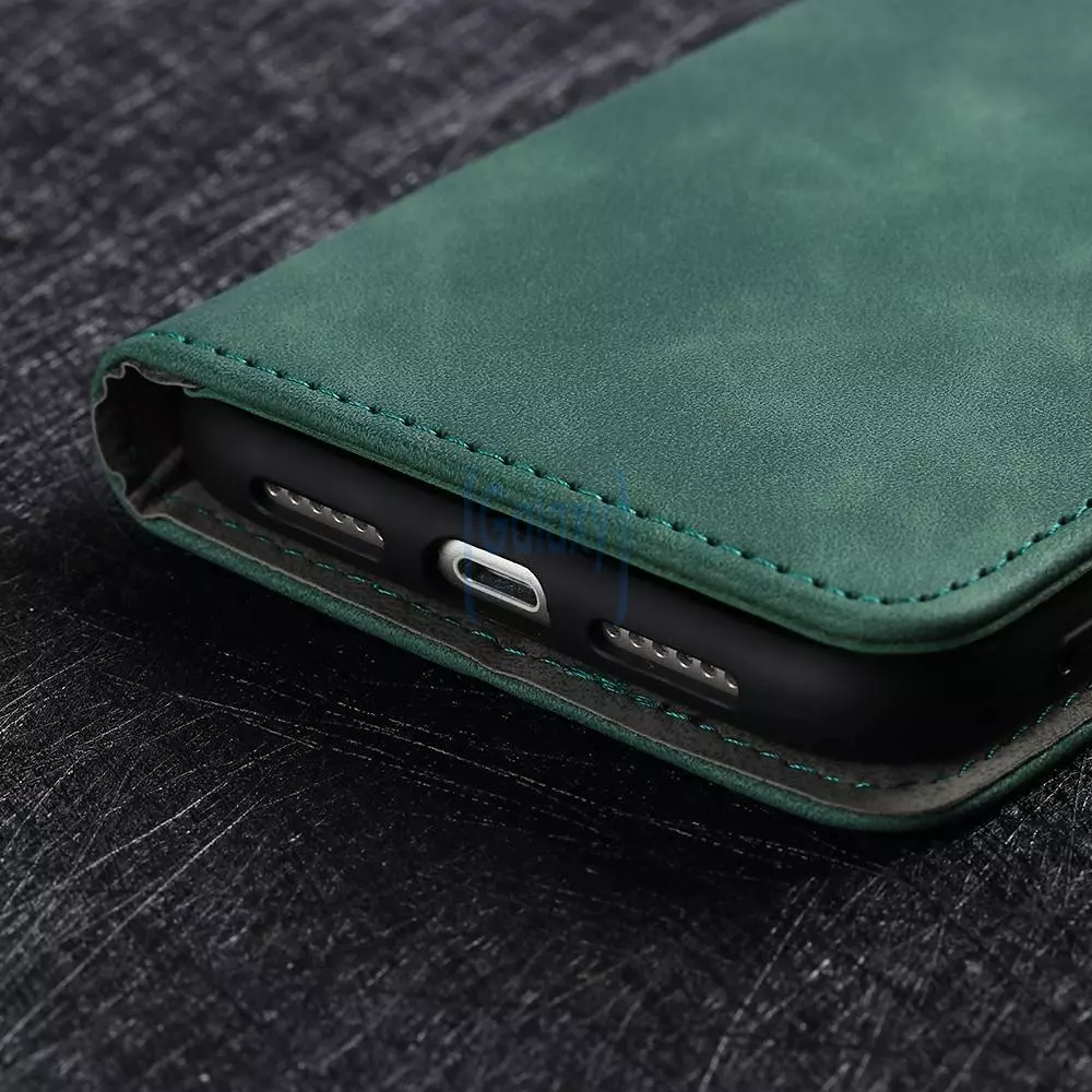 Чехол книжка для Samsung Galaxy A03s Anomaly Leather Book Green (Зеленый)