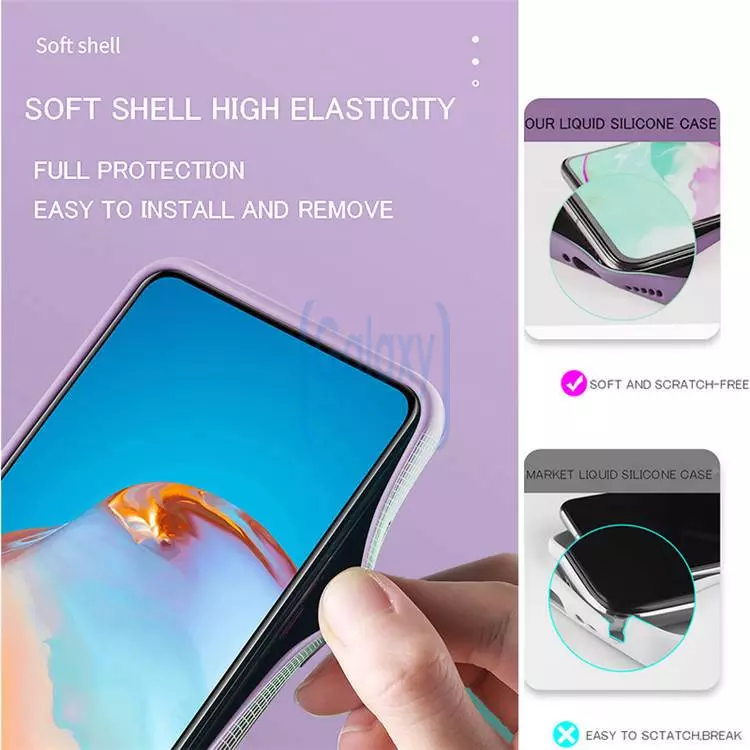 Чохол бампер для Samsung Galaxy A14 5G Anomaly Silicone (з мікрофіброю) Purple (Пурпурний)