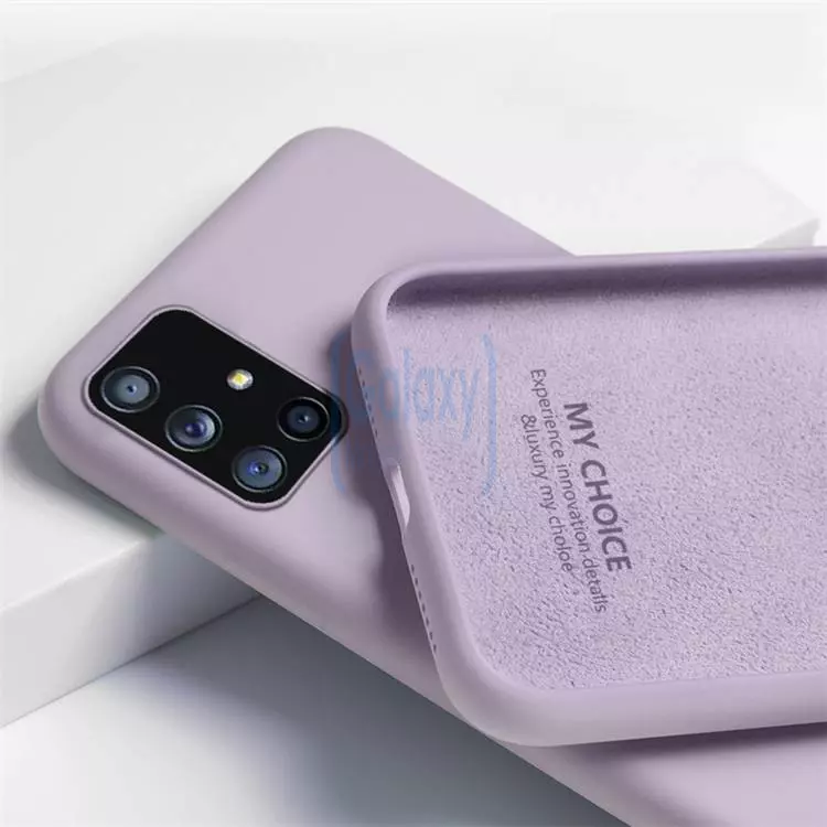 Чохол бампер для Samsung Galaxy A14 5G Anomaly Silicone (з мікрофіброю) Purple (Пурпурний)