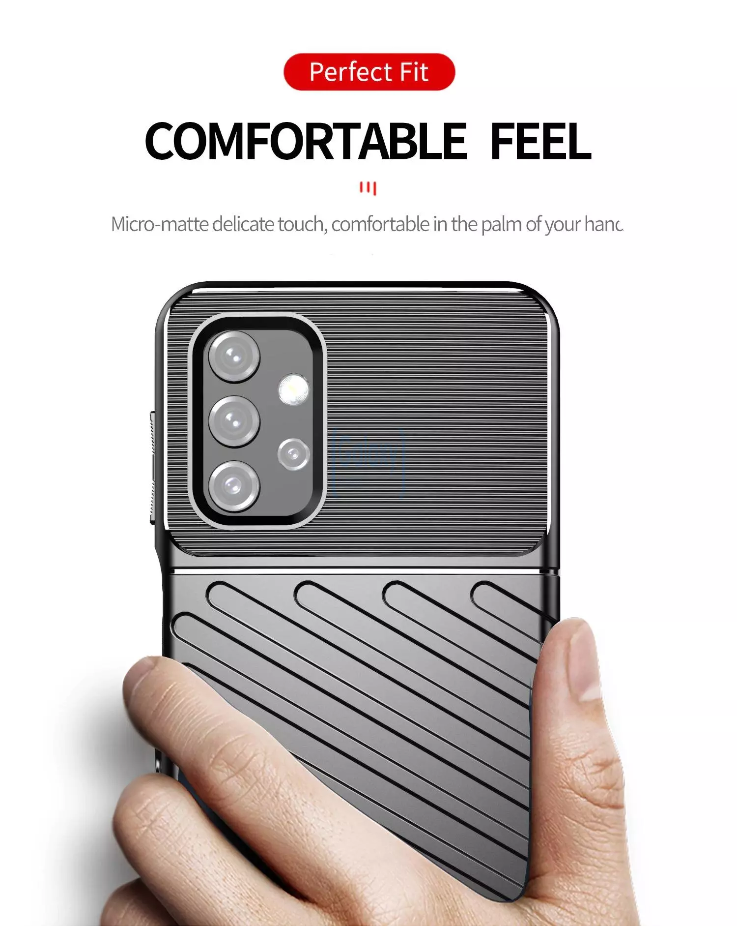 Протиударний чохол бампер для Samsung Galaxy A33 5G Anomaly Thunder Black (Чорний) Протиударний чохол бампер для Samsung Galaxy A33 5G Anomaly Thunder Black (Чорний)