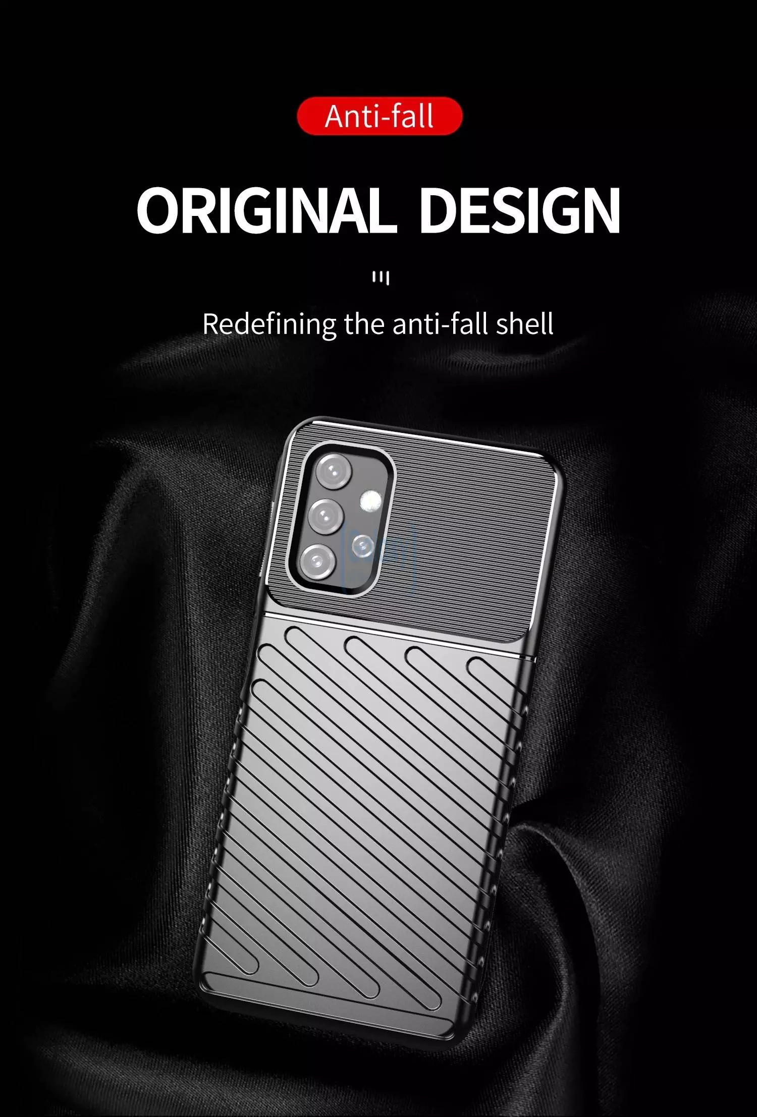 Протиударний чохол бампер для Samsung Galaxy A33 5G Anomaly Thunder Black (Чорний) Протиударний чохол бампер для Samsung Galaxy A33 5G Anomaly Thunder Black (Чорний)