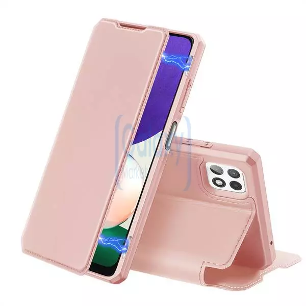 Чехол книжка для Samsung Galaxy A22 Dux Ducis Skin X Pink (Розовый) Чехол книжка для Samsung Galaxy A22 Dux Ducis Skin X Pink (Розовый)