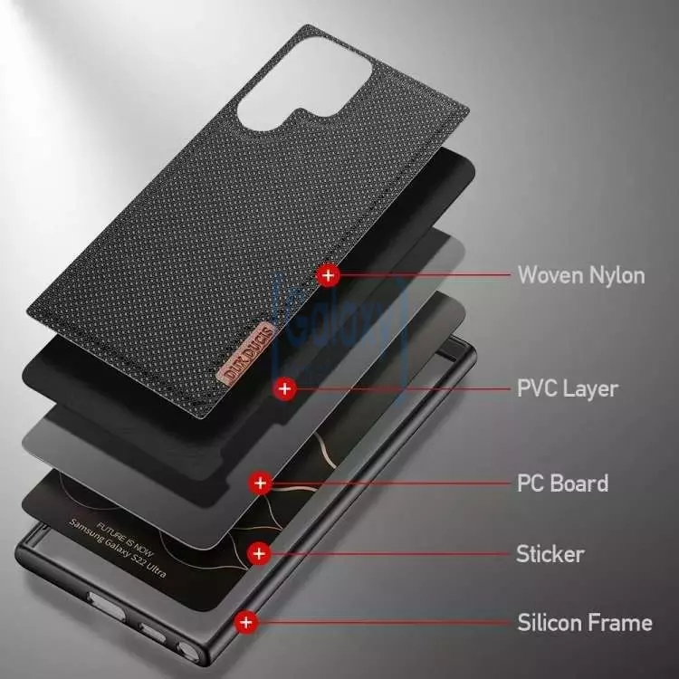 Чехол бампер для Samsung Galaxy S23 Ultra Dux Ducis Fino Black (Черный) Чехол бампер для Samsung Galaxy S23 Ultra Dux Ducis Fino Black (Черный)