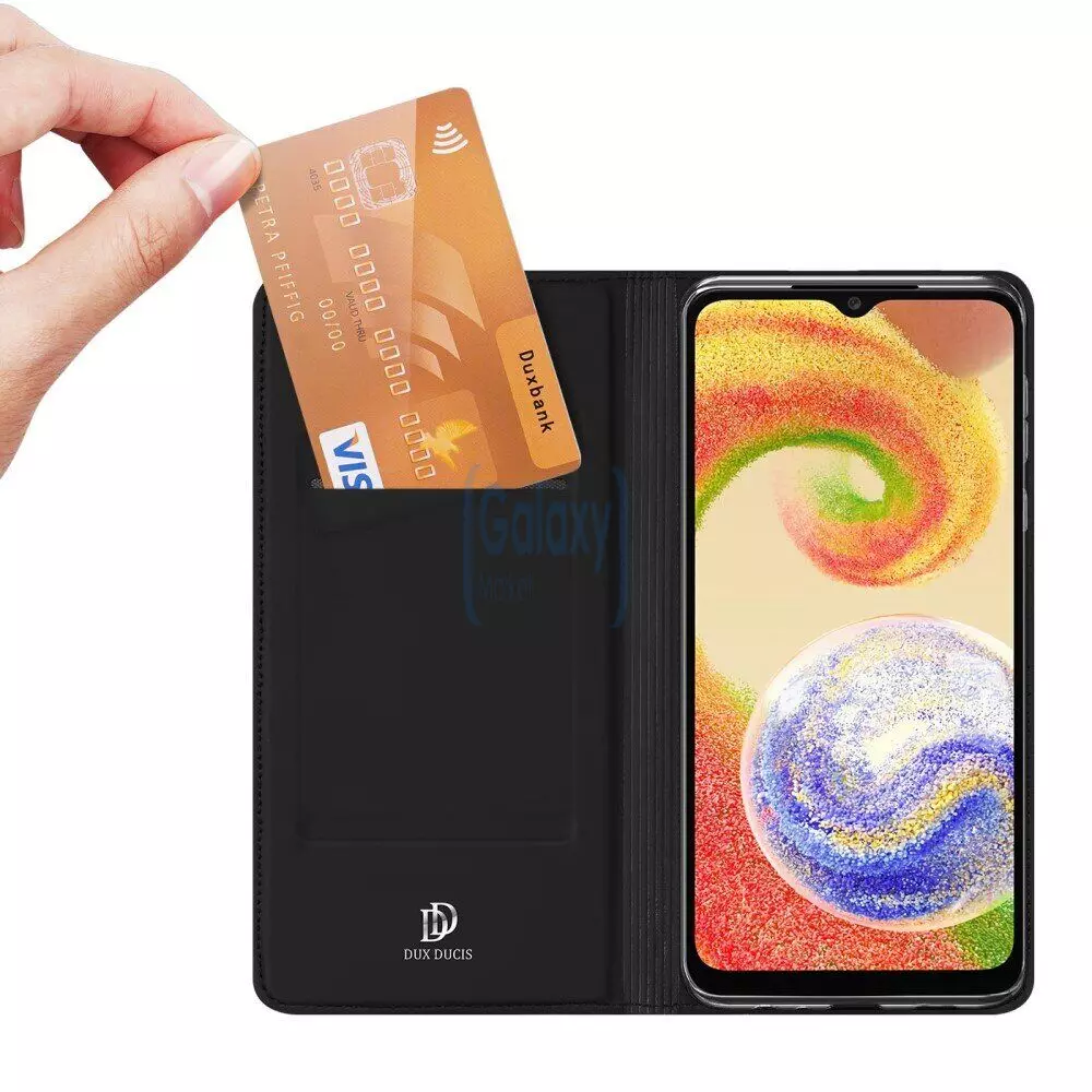 Чехол книжка для Samsung Galaxy A04 Dux Ducis Skin Pro Black (Черный) Чехол книжка для Samsung Galaxy A04 Dux Ducis Skin Pro Black (Черный)