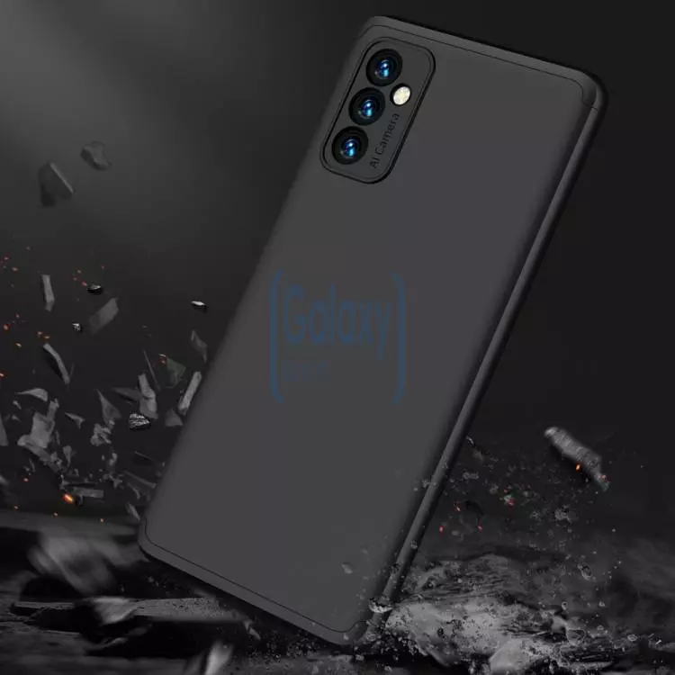 Ультратонкий чохол бампер для Samsung Galaxy M23 GKK Dual Armor Black / Blue (Чорний / Синій)