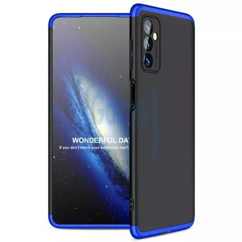 Ультратонкий чохол бампер для Samsung Galaxy M23 GKK Dual Armor Black / Blue (Чорний / Синій)