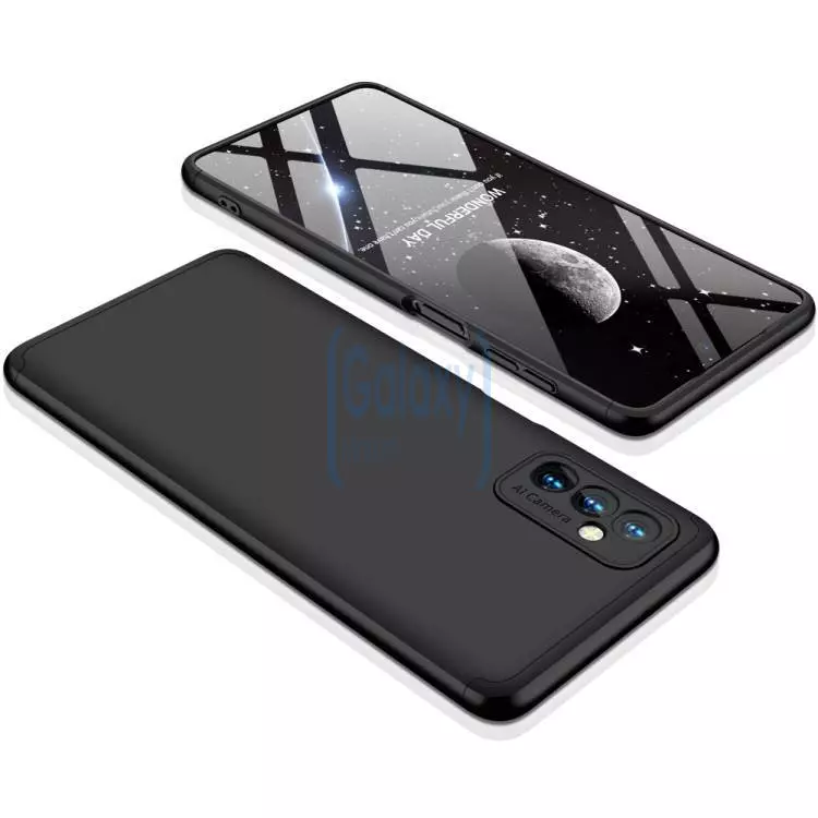 Ультратонкий чохол бампер для Samsung Galaxy M23 GKK Dual Armor Black / Blue (Чорний / Синій)