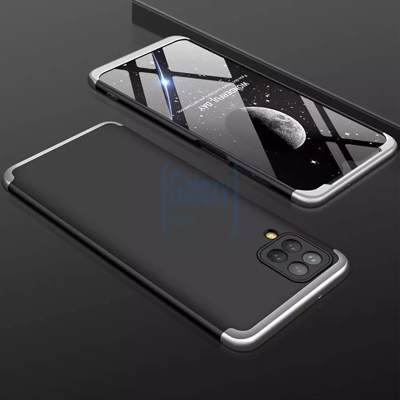 Ультратонкий чохол бампер для Samsung Galaxy M53 GKK Dual Armor Black / Silver (Чорний / Сріблястий)
