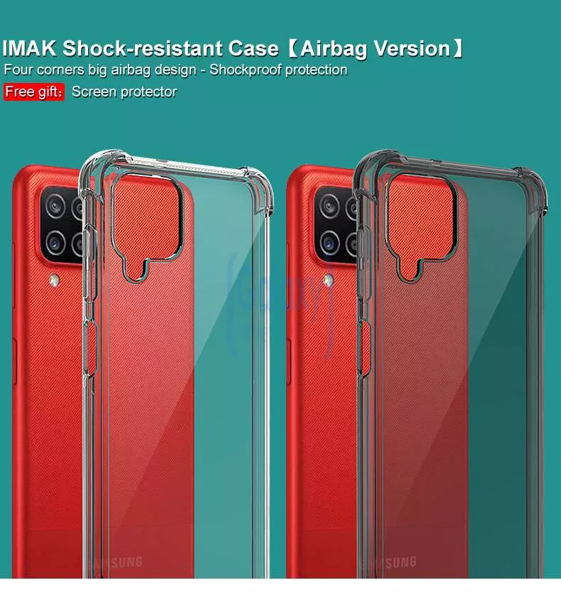 Защитный чехол бампер Imak Shock-resistant для Samsung Galaxy M62 Clear (Прозрачный) 6957476823500