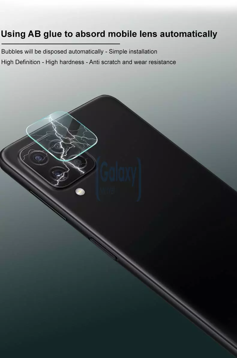 Защитное стекло на камеру для Samsung Galaxy A22 Imak Camera Glass Crystal Clear (Прозрачный) 6957476829502