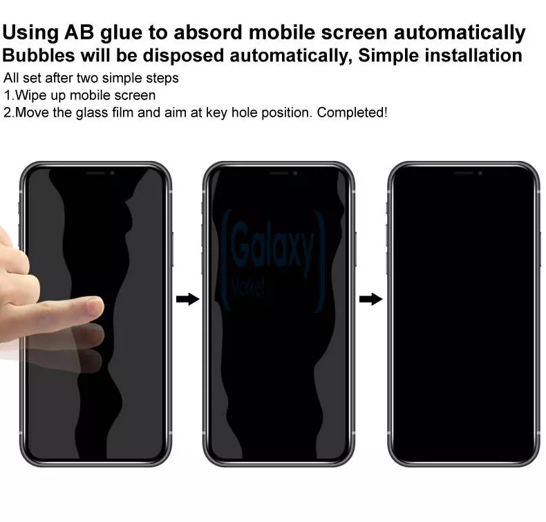 Защитное стекло для Samsung Galaxy A02 Imak Full Cover Glass Pro+ Black (Черный)