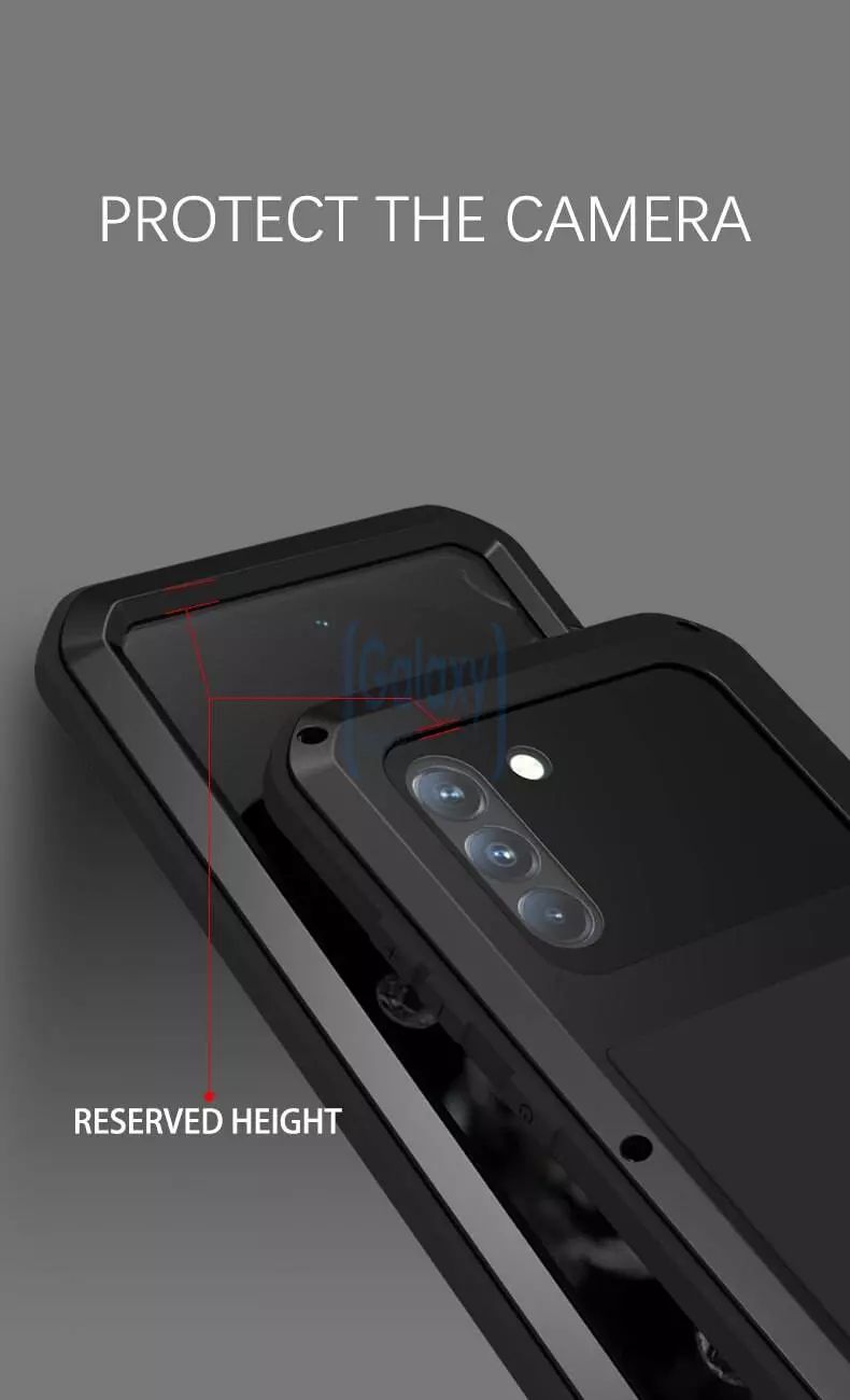 Чехол бампер для Samsung Galaxy S21 FE Love Mei PowerFull Black (Черный)