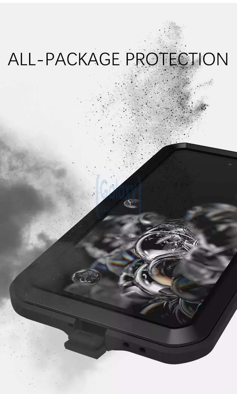Чехол бампер для Samsung Galaxy S21 FE Love Mei PowerFull Black (Черный)