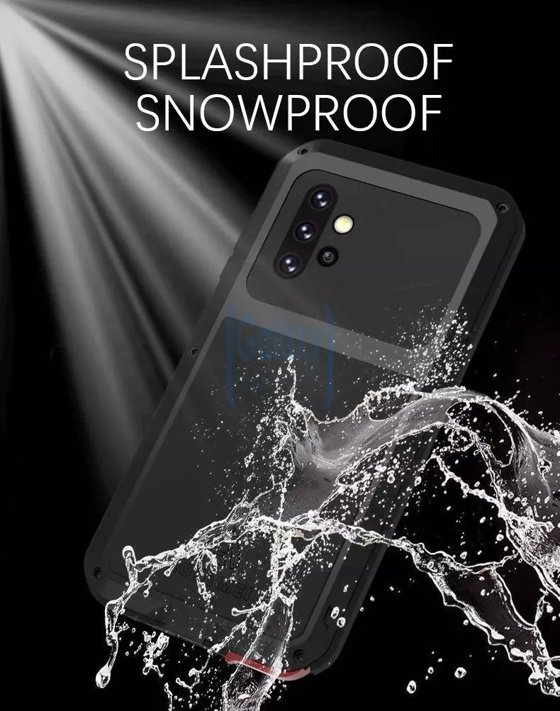 Чехол бампер для Samsung Galaxy A52 Love Mei PowerFull Black (Черный)